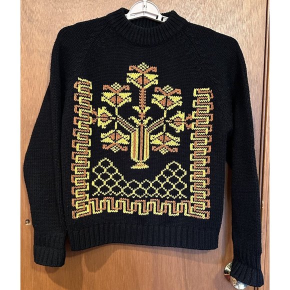 Vintage 60’s/70’s Tribal Nordic Design Cabot Virgin Acrylic Medium Sweater - Picture 1 of 5